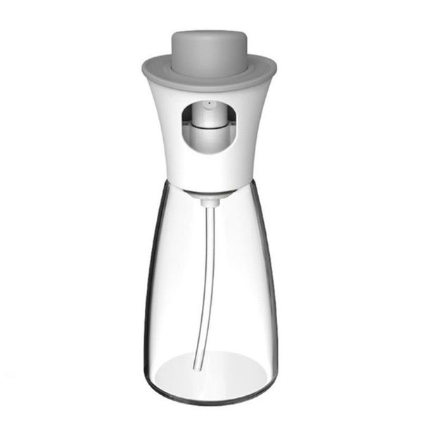 

storage bottles & jars kitchen glass olive oil sprayer transparent pump oiler press leak barbecue atomized spray tank cooker tool