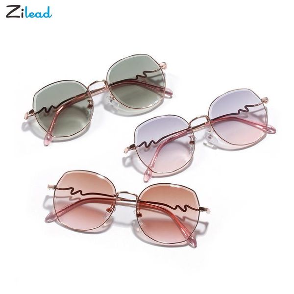 

sunglasses zilead round metal luxury vintage curved temples comfyfemale sun glasses uv400 shading mirror eyewear gafas de sol, White;black