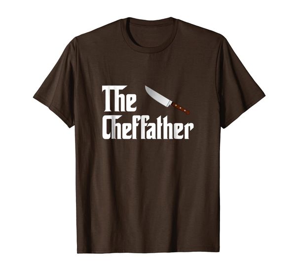 

the chef father funny culinary gangster gift t-shirt, White;black