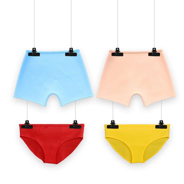 

silicone leakage side spring proof water-proof and flat four corner triangle swimming trunks for girls saf, White;black