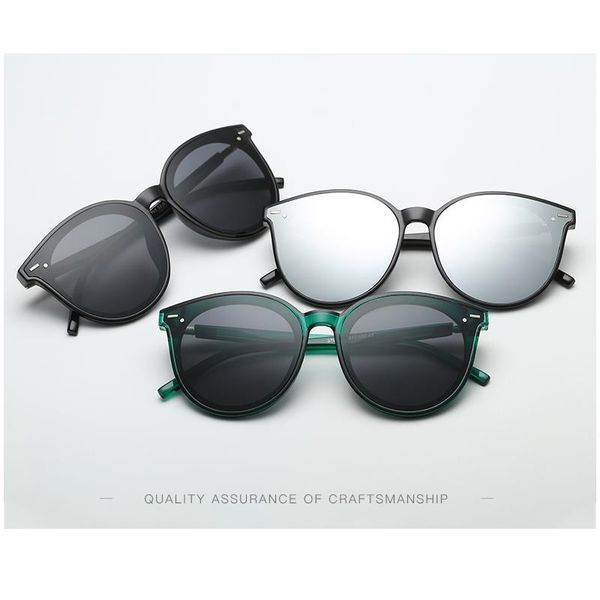 

fashion round polarized sunglasses retro men eyeglasses brand design women shades sun glasses uv400 eyewear, White;black