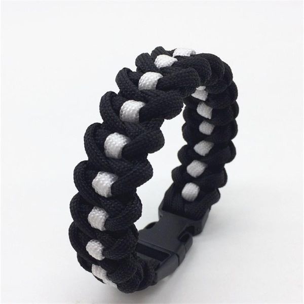 

outdoor gadgets thin purple line survival paracord handmade bracelet camping tools