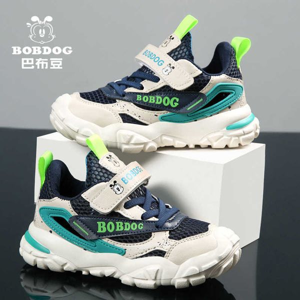 

summer children's single mesh hollow out shoes men's babudou students' teenagers' outdoor sports breathable running hair, Black