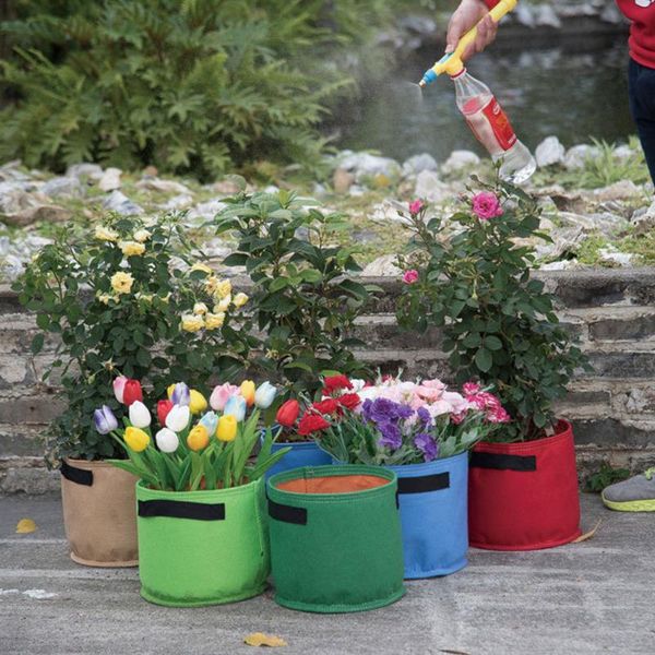 

planters & pots plant bag felt planting growth flower pot garden vegetable