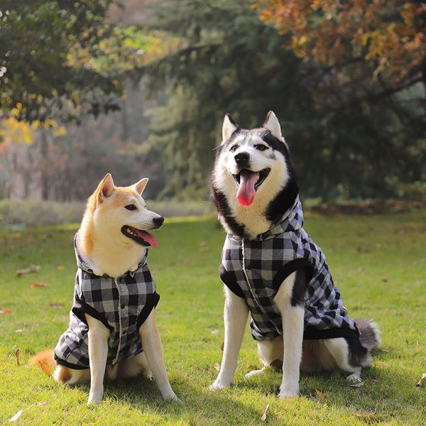 

2021 new ent of large size warm winter coat clothes for soft chihuahua hood puppy dog cub jacket with hats on d9e8