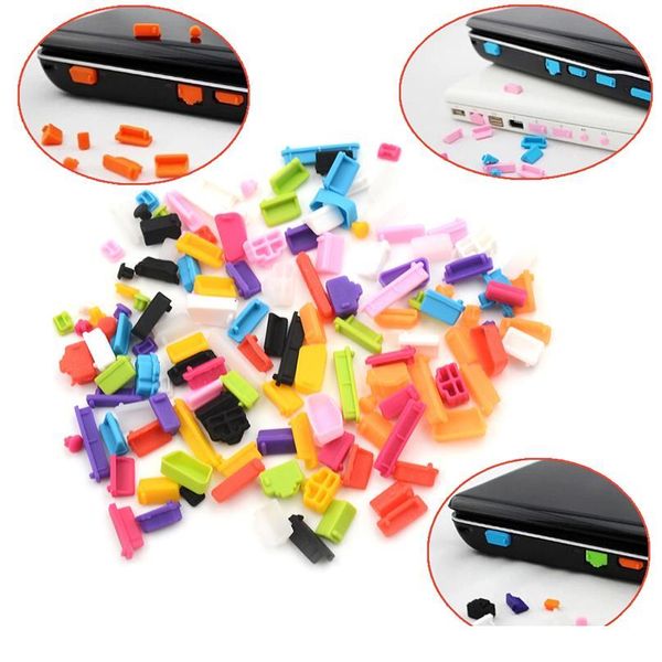 

13pcs/set colorful sile anti dust plug cover ser lapdust plug lapdustproof usb dust plug computer acc jllokx