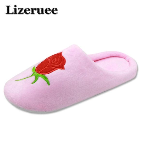 

slippers indoor soft coral velvet floor home quiet cotton fluffy for women comfortable shoes black qy016