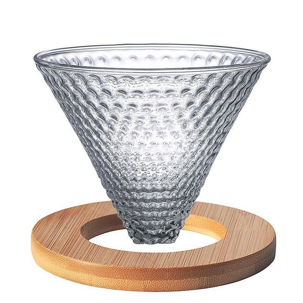 

coffee filters strawberry glass dripper v shape funnel filtering cup set for filter