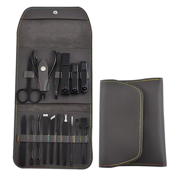 

nail art kits 16pcs clippers sets high precision stainless steel cutter pedicure kit file scissors and clipper sttx889