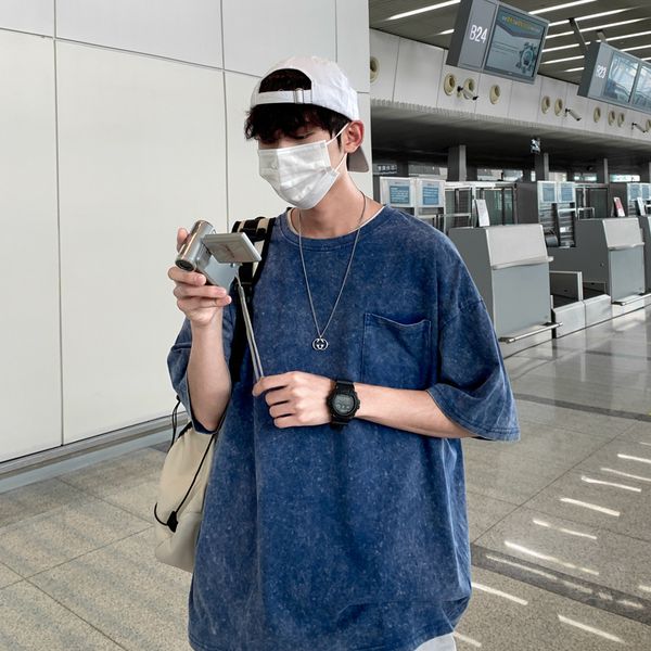 

new for 60-135kg black white loose oversize 2021 men's rock skateboard hip hop t-shirt short sleeves streetwear tees tshirt sij1, White;black