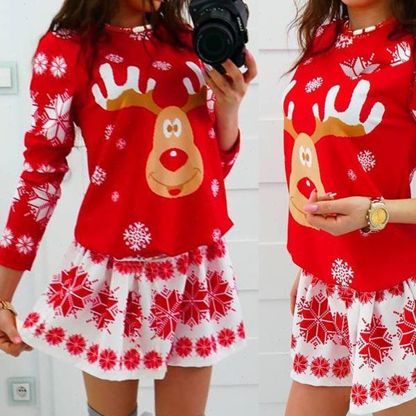 

2021 autumn winter christmas dress new year festival family party dress women snowflake print long sleeve vestidos plus size, Black;gray