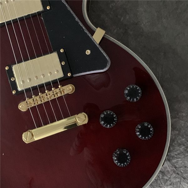 

upgrade tune-o-matic bridge guitar,black ebony binding, electric guitar,silver hardware guitars