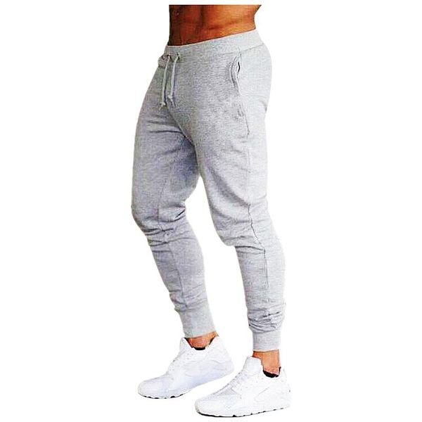

men's pants 2021 fashion jogging pants, fitness sports tight casual, Black