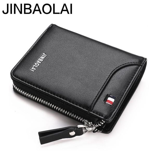 

wallets genuine leather short wallet for men, fashion purse, driver license bag, small men card, Red;black