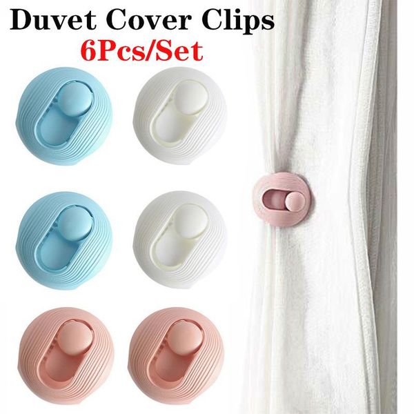 

clothing & wardrobe storage 6 pcs eco-friendly durable non-slip quilt duvet cover clips blankets fastener grippers clip fix lightweight mell