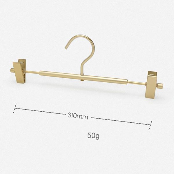 

hangers & racks aluminium alloy trouser hanger with clip multifunction portable not easy rust fade anti slip for towels dress dc112