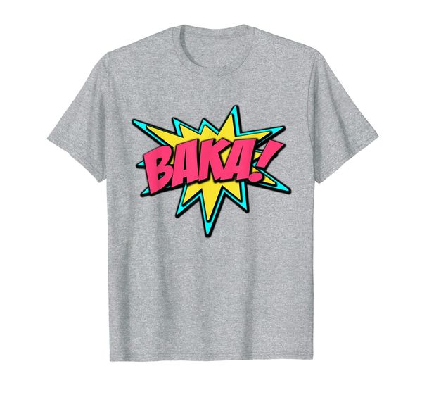 

baka retro comic book art superhero bubble t-shirt, White;black