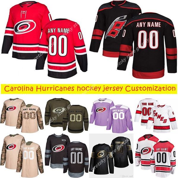 

customization news carolina hurricanes hockey jerseys multiple styles mens 20 sebastian aho customize any name any number hockey jerseys, Black;red