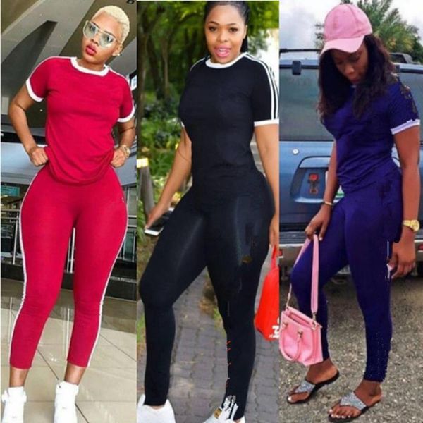 

pullover clothing women piece jogger sportswear 1454 sportswear black tracksuit gym t-shirt pants suit two leggings summer outfits set twrw