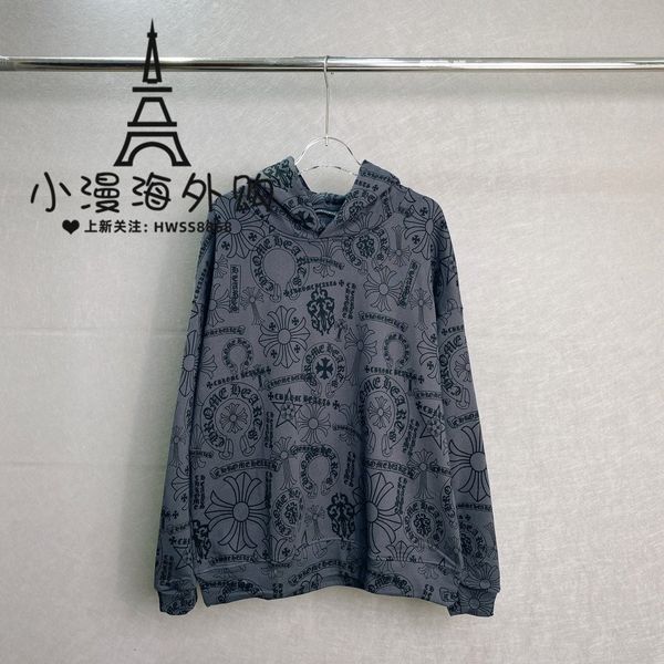 

new / pullover crosin hooded ch long 20 sleeve sweater, White;black