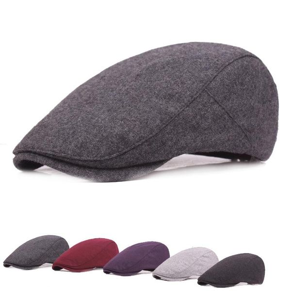 

berets autumn cotton caps for men adjustable beret spring summer outdoor sun breathable bone hats womens mens, Blue;gray