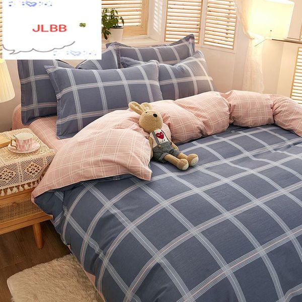 

bedding sets 100% cotton set 3/4 piece twin  luxury home textiles check stripe extra large comforter