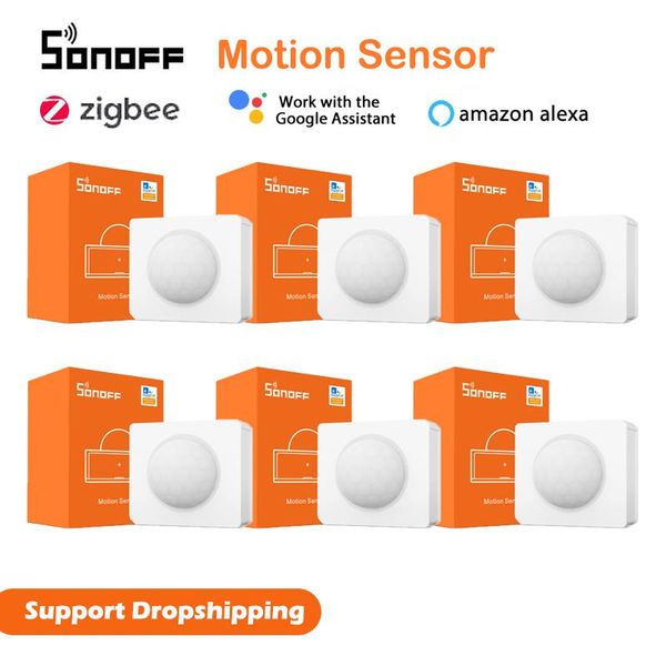 

smart home control 1-50pcs sonoff snzb-03 zigbee motion sensor detector via ewelink zbbridge required work with alexa google