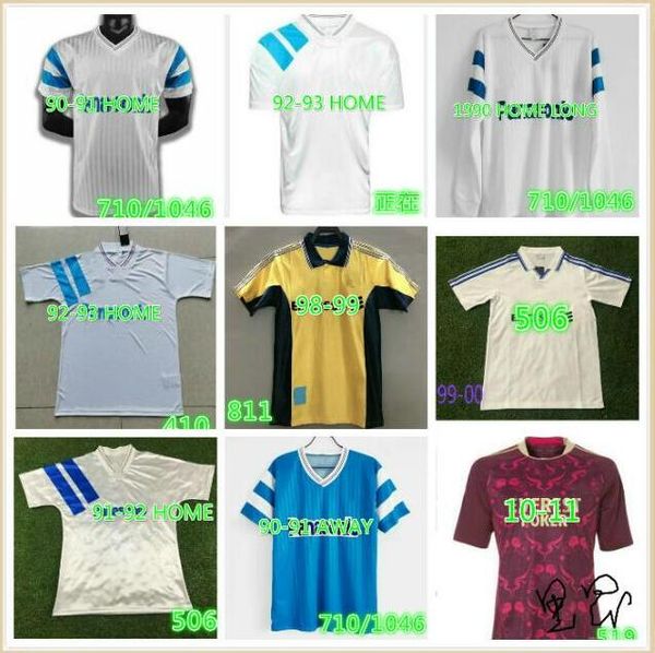 

90 91 93 98 99 retro papin commemorate shirt deschamps boli desailly voller football pires 20 0068, Black;yellow