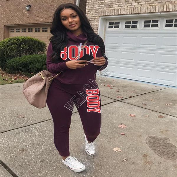 

two piece outfits mujer women s two piezas clothes new designers 2021 jogging tracksuit d92303 de 2 piece de ropa fall suits conjunt fnolh, Black