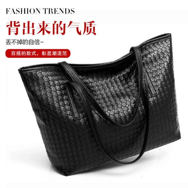 

hbp new style women's trend weaving large capacity shoulder fashion leisure tote simple big bag