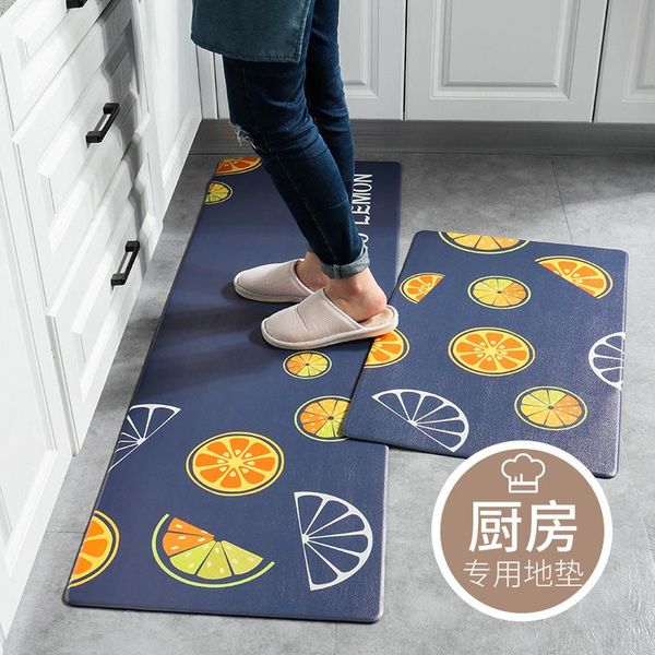 

carpets kitchen floor mats, door waterproof and oil-proof carpets, creative home non-slip cartoon pvc mats