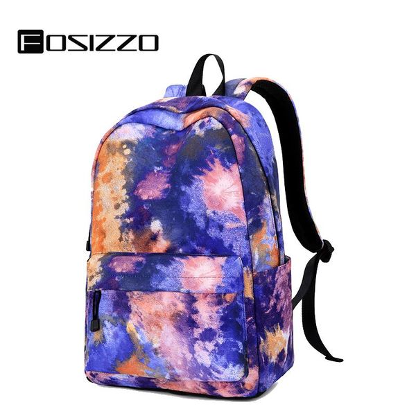 

backpack fosizzo backpacks fashion polyester teenagers school bag arcuate shoulder strap fit 15.6'' lapmochilas fs4068