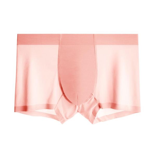 

underpants ice silk seamless men boxers luxury boxer shorts underwear mens thin breathable slips homme cuecas, Black;white