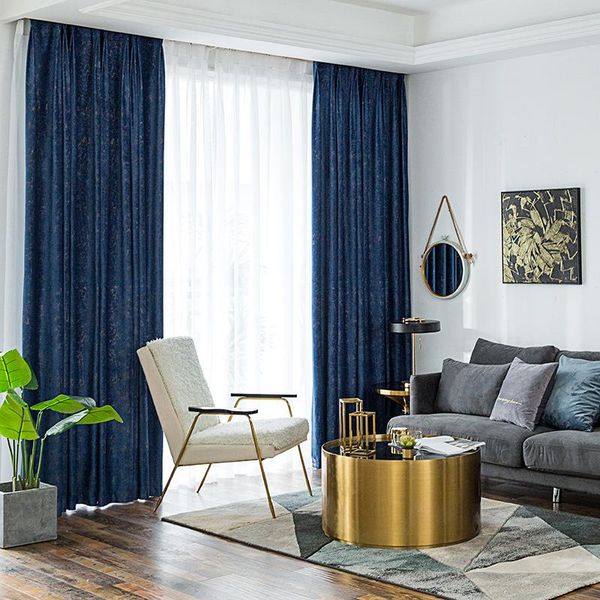 

curtain & drapes modern fashion simple marble pattern dutch velvet retro plain blackout curtains for living room bedroom