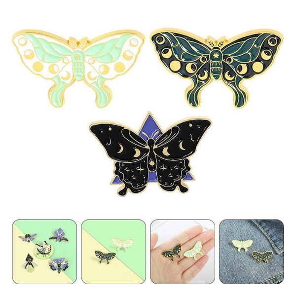 

pins, brooches 3pcs alloy breast pin lapel badge brooch sweater, Gray