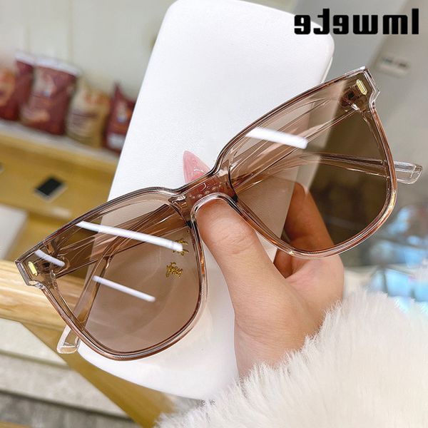 

imwete 2021 new oversized square sunglasses women luxury brands sunglass men vintage colored sun glasses shades black goggle uv glasses whol, White;black