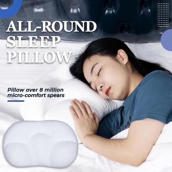

all-round cloud pillow multifunctional egg sleep pillow solid color super soft for neck home textiles dropshipping