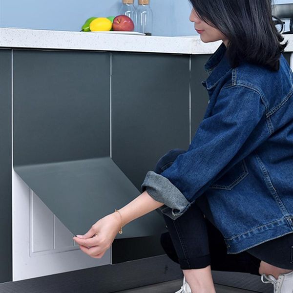 

window stickers furniture renovation pvc self adhesive film 3d wall kitchen cabinet waterproof oil proof wallpaper home decor