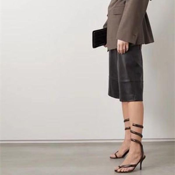 

heel sandals female small white toe high, Black