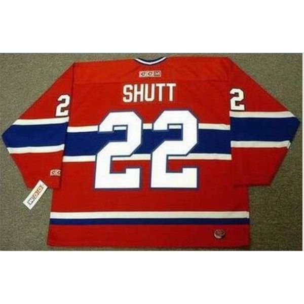 

goodjob men youth women vintage #22 steve shutt montreal canadiens 1979 1983 ccm hockey jersey size s-5xl or custom any name or number, Black