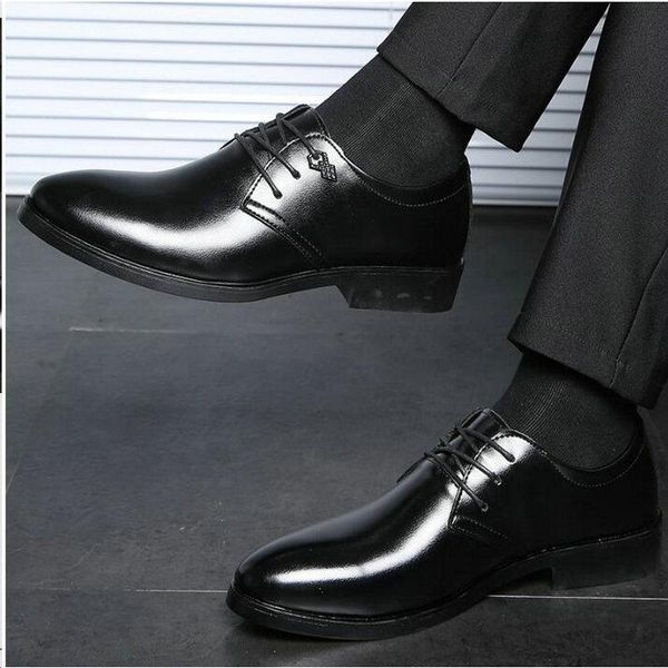 

dress shoes fashion male formal wedding pu leather men business pointy black oxfordoo-41z