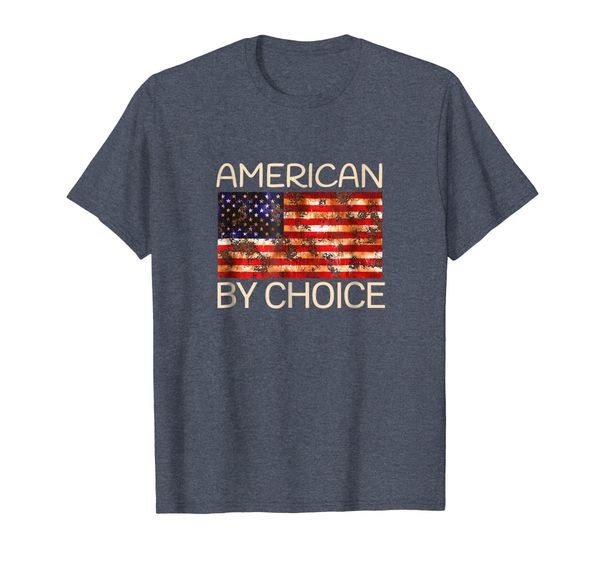 

american by choice t shirt us citizenship gift t-shirt, White;black