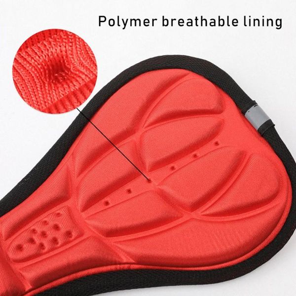 

bike saddles bicycle absorbent breathable cushion set orange