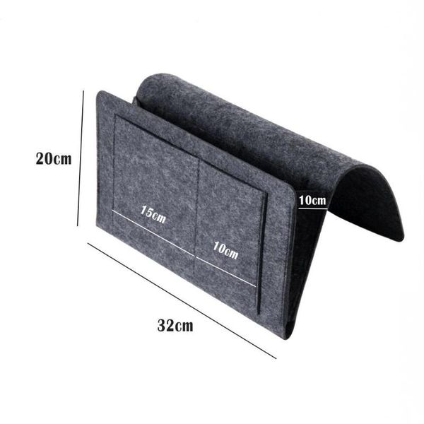 

storage bags felt bedside bag organizer hanging remote phone control sundries mobile box