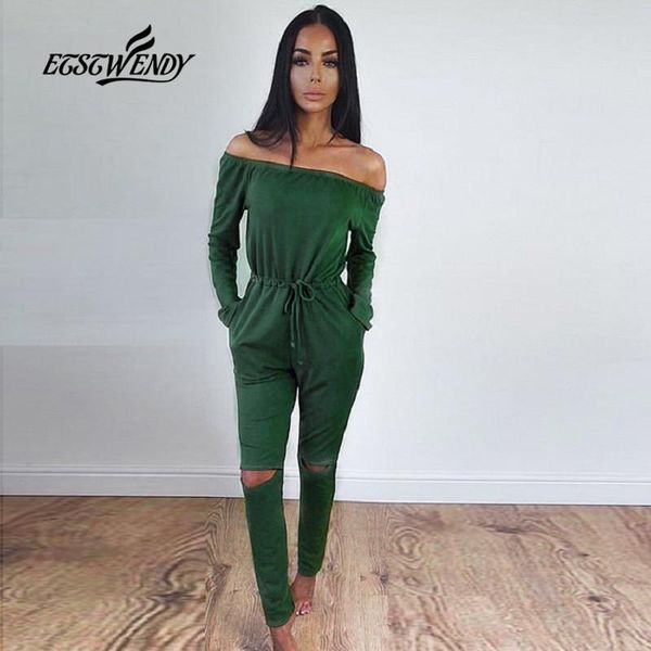 

women's jumpsuits & rompers 2021 spring summer fashion jupsuits ladies casual long trousers overalls black jumpsuit off shoulder women, Black;white