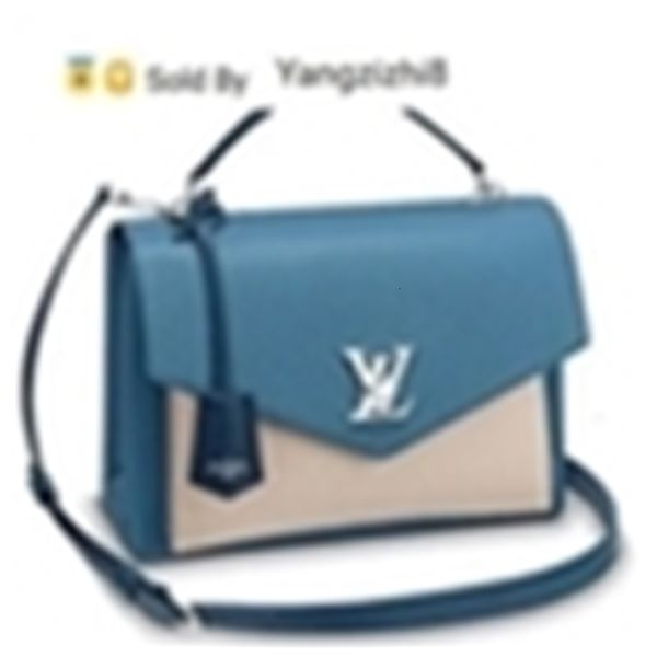 

yangzizhi8 le mylockme blue real caviar lambskin m51415 boy chain flap bag handbags shoulder messenger bags totes, Black;red