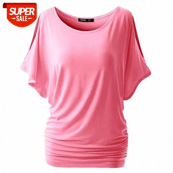 

summer fashion women batwing sleeve t-shirts casual o neck tee oversized s-5xl hollo out wdc558 #vq9u, White