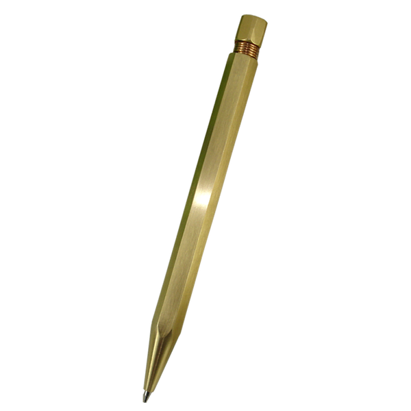 

ballpoint pens acmecn est 46g brass pen with hexagon design twist retractable office writing instrument craft stationeries, Blue;orange