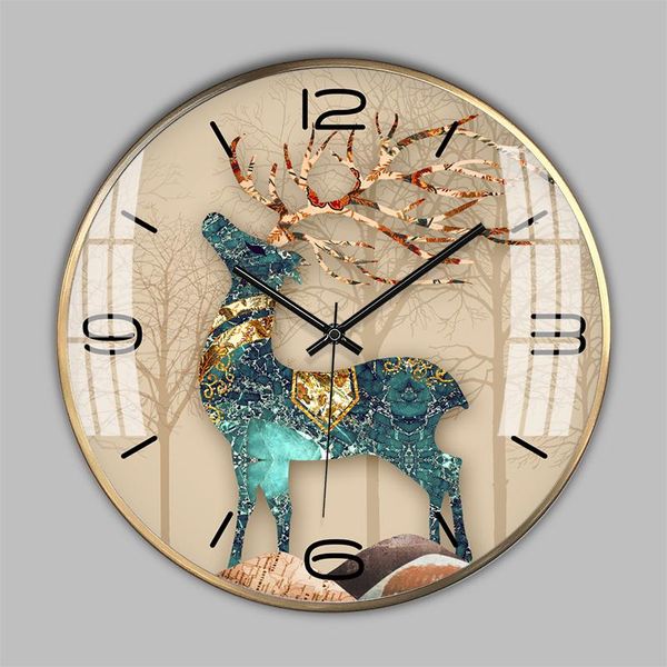 

silent gold wall clock modern design art fashion minimalist creativity wall clock living room horloge murale home decor bc50bgz