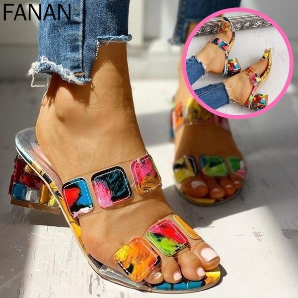 

sandals women square heels summer peep toe ladies multi colors wedge shoes sandalias heel type height fashion style, Black